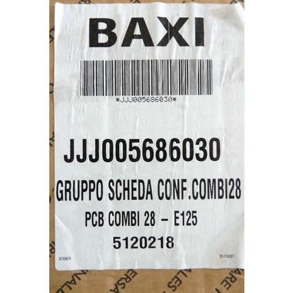 BAXI PCB COMBI 28 - E125 NEW