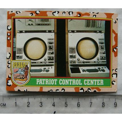 1991 Topps Desert Storm No. 66 Potriot Control Center