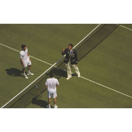 Wimbledon Umpire Ralph Loren Suit Line Judge Tennis Postcard