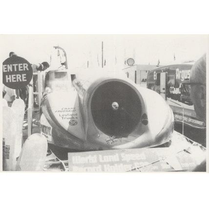 Richard Noble s Just Powered Car Thrust SSC 1983 Postcard