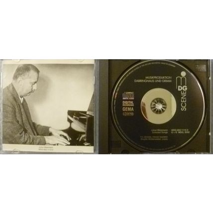 JULIUS WEISMANN SELECTED SONGS MUSIC CD YVI JANICKE MEZZO SOPRANO 30 TRACKS