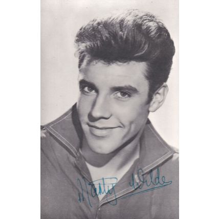 Marty Wilde Celebrity Autograph Series Rare Photo Postcard