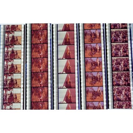 SOLDIER BLUE. Pk MULTI QVF - a002B. - 5 STRIPS OF 5 - 35MM FILM CELLS