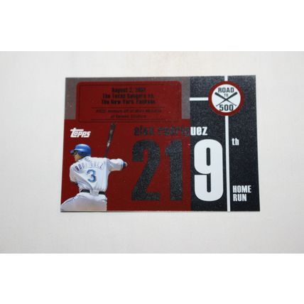 Alex Rodriguez 2007 Topps ROAD TO 500 ARHR219 Home Run #219