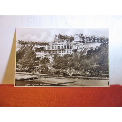 LEAS CLIFF HALL, FOLKESTONE, KENT.. unused antique postcard by Cross's library =