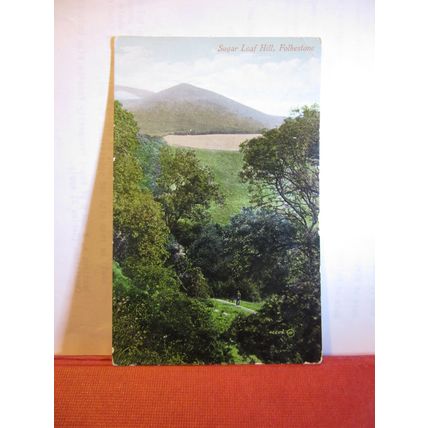 SUGAR LOAF HILL, FOLKESTONE KENT unused antique postcard by Valentine =