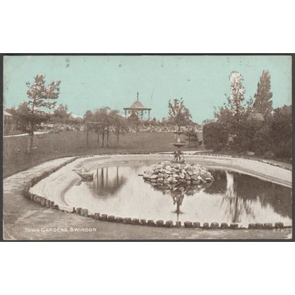 Town Gardens, Swindon, Wiltshire, 1913 - ETW Dennis Postcard