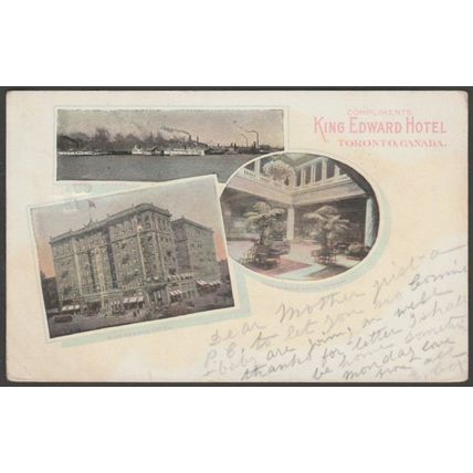 Multiview - King Edward Hotel, Toronto, Ontario, 1913 - Postcard