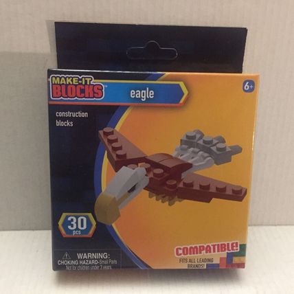 NEW Make It Blocks Eagle Shark & Lion Sets - 90 pieces