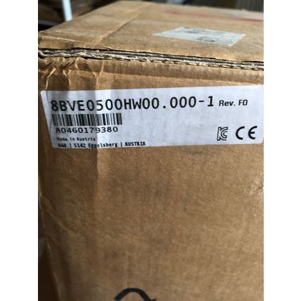 NEW B & R 8BVE0500HW00.000-1 ACOPOSMULTI E0500,50 AMP 24 VDC EXPANSION MODULE,AC