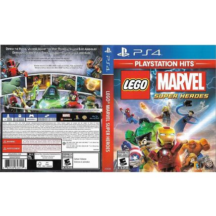Lego Marvel Super Heros Game PS4 PlayStation 4 2104040 Rated E Bluray Disc &Case