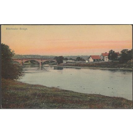 Ribchester Bridge, Lancashire, c.1910 - AE Shaw Postcard
