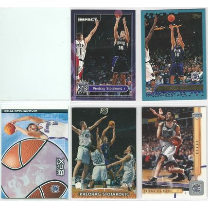 PEJA Pedrag Stojakovic 9x card lot