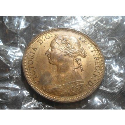 1890 Victoria half-penny.