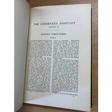 1925 THE GARDINER'S ASSISTANT STRUCTURES/HEATING/SOILS etc VOL 6 BOOK (P7)