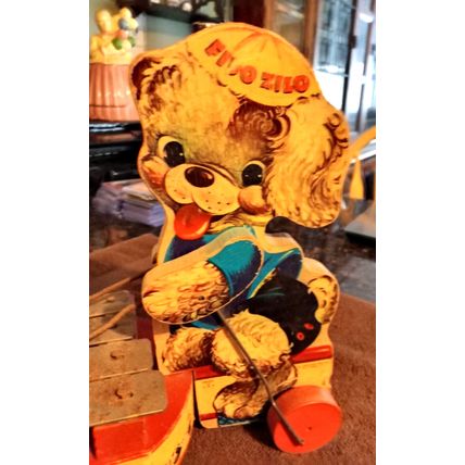 Old Vintage Original Fisher Price Fido Zilo # 707 9 3/4" Tall 1955