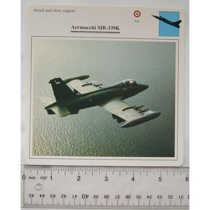 Aermacchi MB-339K - Italy - Attack & Close Support - Collectors Club Card