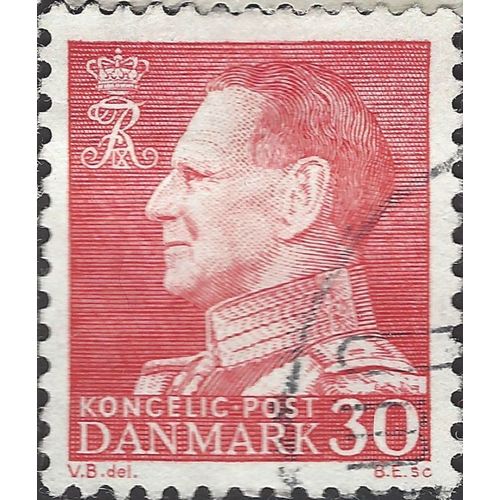 DENMARK, King Frederick IX, red 1961, 30ore