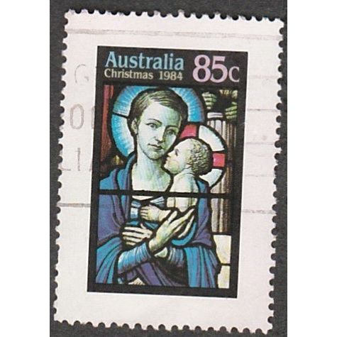Australia 1984 Christmas 85c Value. Madonna & Child, St Bartholomew's Fine Used