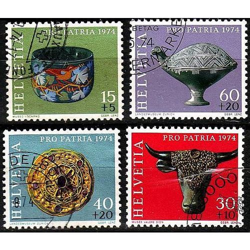 SCHWEIZ SWITZERLAND [1974] MiNr 1031-34 ( O/used ) Pro Patria