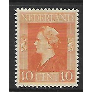 NETHERLANDS 1944 QUEEN WILHELMINA 10c ORANGE SG 600 M MINT