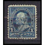 Used 264 1c Benjamin Franklin Just Clears RA1038
