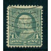 Used 279 1c Benjamin Franklin Barely Clears M04579