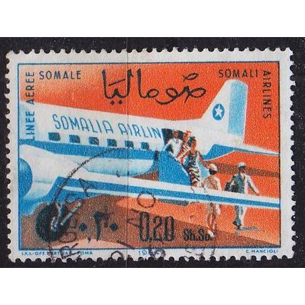 SOMALIA [1964] MiNr 0065 ( O/used ) Flugzeug