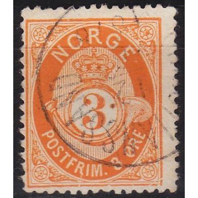 NORWEGEN NORWAY [1877] MiNr 0023 ( O/used ) [01]