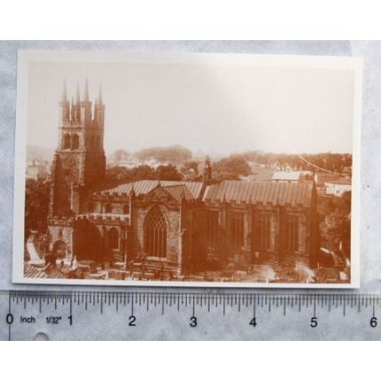 c.1980s postcard Tideswell Church, 1896