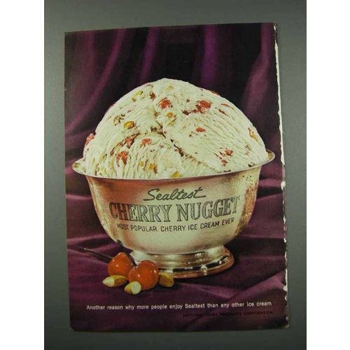 1961 Sealtest Cherry Nugget Ice Cream Ad