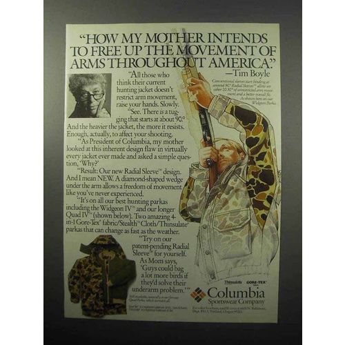 1987 Columbia Widgeon IV and Quad IV Jackets Ad