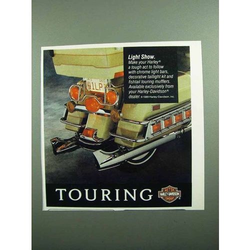 1989 Harley-Davidson Ad - Chrome Light Bars