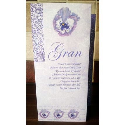 Gran Birthday Cards - 3-fold card - Glitter Card - 001