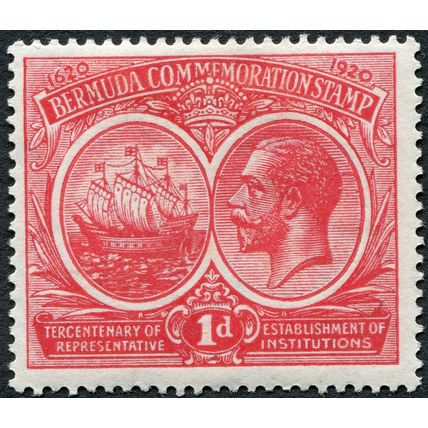 Bermuda 1920 1d carmine SG 65 unused