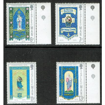 Isle of Man 1976 Christmas set 4v SG90-93 UM