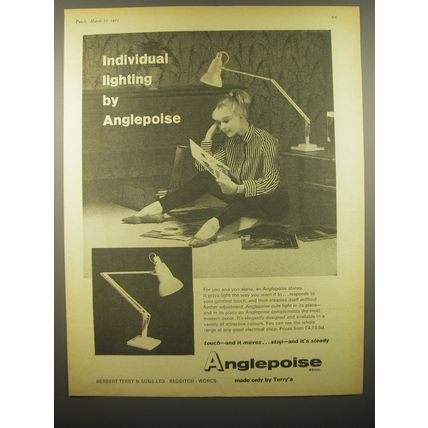 1965 Anglepoise Lamp Ad - Individual lighting by Anglepoise