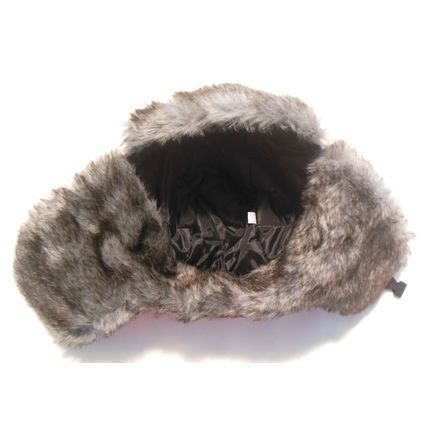 Light Red Unisex Winter Hat Ear Flap Winter Activities Shiny One Size