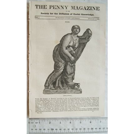 1833 The Penny Magazine No. 54 Italians, Dogs of St. Bernard, Mary Stuart, etc.