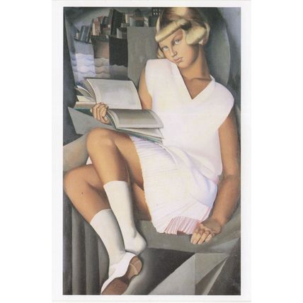 Tamara De Lempicka Portrait Of A Young Girl Painting Postcard