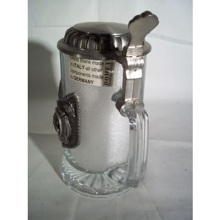Domex Geschenk Italy Glass Zinn Stein Pewter Lid, Germany