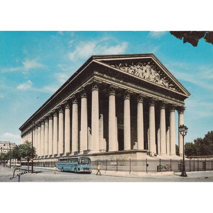 Paris Madeleine France Postcard posted unused crease