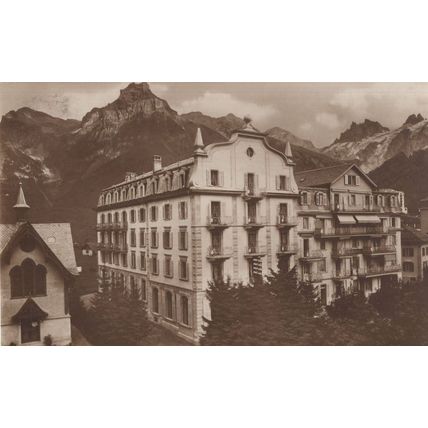 Hotel Kess Engelberg Antique Switzerland Postcard