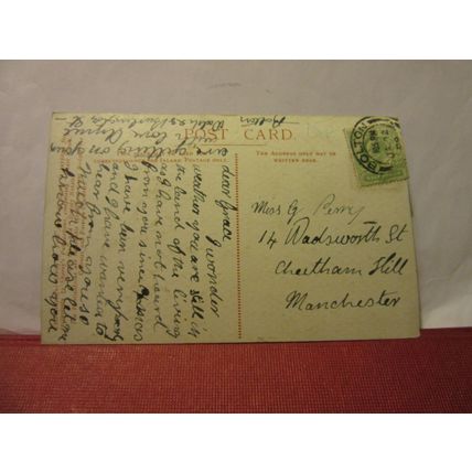 ELEANOR CROSS, NORTHAMPTON used antique postcard 1909 pm =