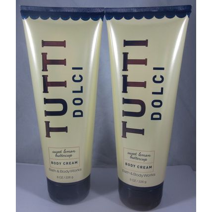 2 Bath & Body Works Ultra Rich Shea Body Cream Tutti Dolci Sweet Lemon Buttercup