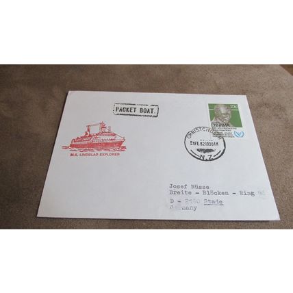 Panama Postal Cover - M.S Lindblad Explorer Packet Boat / Ship