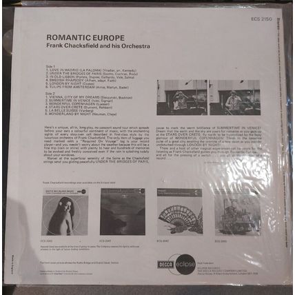 Frank Chacksfield And His Orchestra – Romantic Europe (ECS2150) (LP)