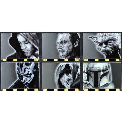 Topps Star Wars Galaxy 4 – Foil Art Set Silver – Complete (15 cards)