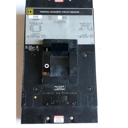 NEW OLD SQUARE D LHL36400 THERMAL-MAGNETIC CIRCUIT BREAKER 600V 400A ,TN