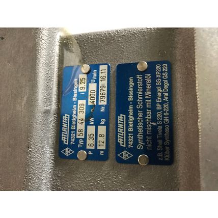 NEW ATLANTA 58 44 309 I9.25 ANGLE GEARBOX 4000u/min,atlanta 58 44 309,EO